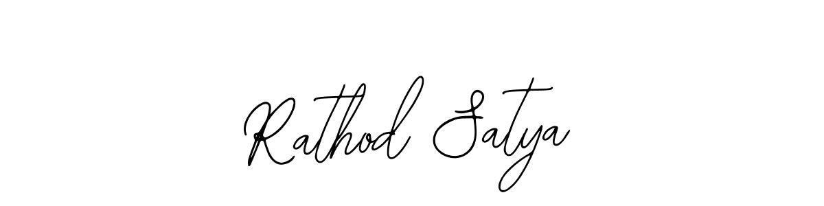 Create a beautiful signature design for name Rathod Satya. With this signature (Bearetta-2O07w) fonts, you can make a handwritten signature for free. Rathod Satya signature style 12 images and pictures png