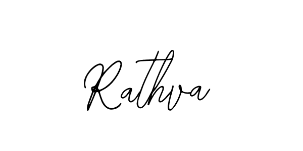 Use a signature maker to create a handwritten signature online. With this signature software, you can design (Bearetta-2O07w) your own signature for name Rathva. Rathva signature style 12 images and pictures png