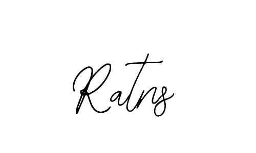 How to make Ratns name signature. Use Bearetta-2O07w style for creating short signs online. This is the latest handwritten sign. Ratns signature style 12 images and pictures png