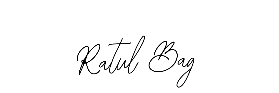 Similarly Bearetta-2O07w is the best handwritten signature design. Signature creator online .You can use it as an online autograph creator for name Ratul Bag. Ratul Bag signature style 12 images and pictures png