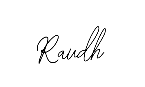 Make a beautiful signature design for name Raudh. With this signature (Bearetta-2O07w) style, you can create a handwritten signature for free. Raudh signature style 12 images and pictures png