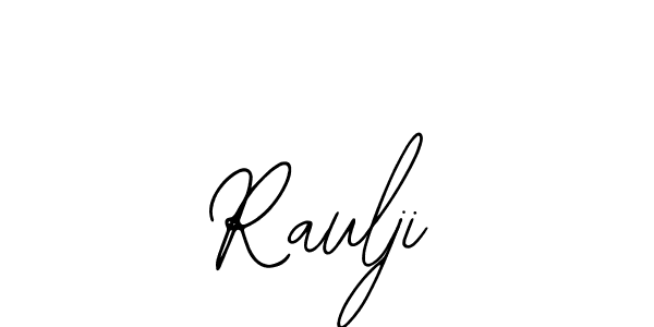 How to make Raulji name signature. Use Bearetta-2O07w style for creating short signs online. This is the latest handwritten sign. Raulji signature style 12 images and pictures png