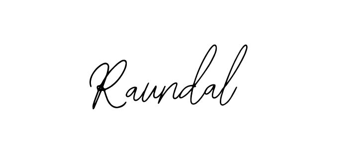 Design your own signature with our free online signature maker. With this signature software, you can create a handwritten (Bearetta-2O07w) signature for name Raundal. Raundal signature style 12 images and pictures png