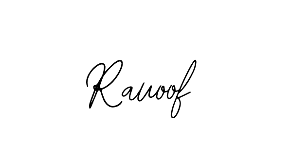 Use a signature maker to create a handwritten signature online. With this signature software, you can design (Bearetta-2O07w) your own signature for name Rauoof. Rauoof signature style 12 images and pictures png