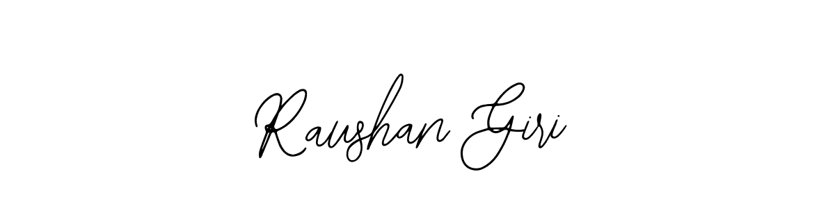 How to make Raushan Giri name signature. Use Bearetta-2O07w style for creating short signs online. This is the latest handwritten sign. Raushan Giri signature style 12 images and pictures png
