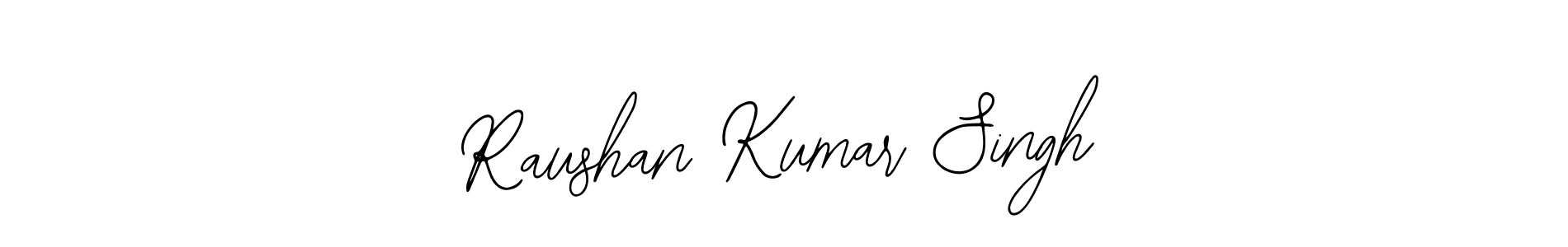 The best way (Bearetta-2O07w) to make a short signature is to pick only two or three words in your name. The name Raushan Kumar Singh include a total of six letters. For converting this name. Raushan Kumar Singh signature style 12 images and pictures png