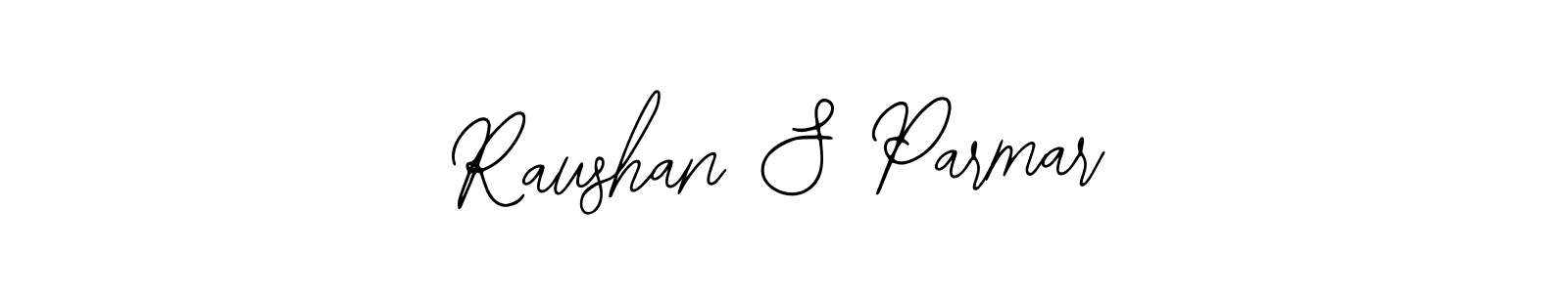 Make a beautiful signature design for name Raushan S Parmar. With this signature (Bearetta-2O07w) style, you can create a handwritten signature for free. Raushan S Parmar signature style 12 images and pictures png