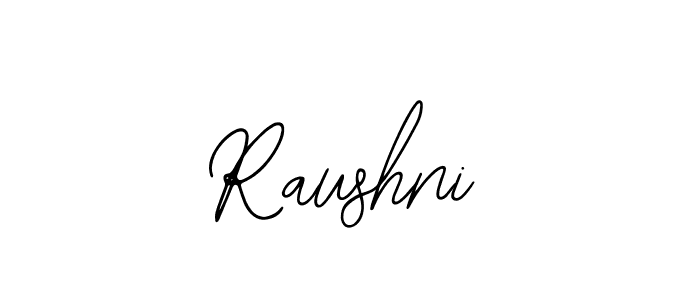 How to make Raushni name signature. Use Bearetta-2O07w style for creating short signs online. This is the latest handwritten sign. Raushni signature style 12 images and pictures png