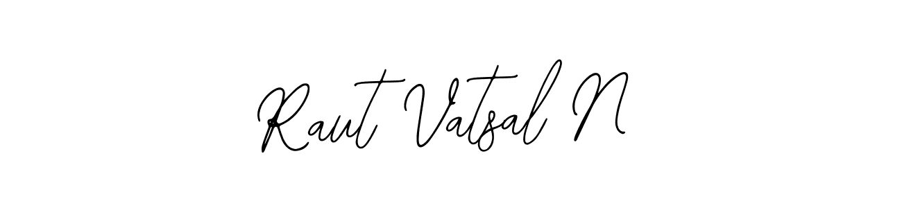 Create a beautiful signature design for name Raut Vatsal N. With this signature (Bearetta-2O07w) fonts, you can make a handwritten signature for free. Raut Vatsal N signature style 12 images and pictures png