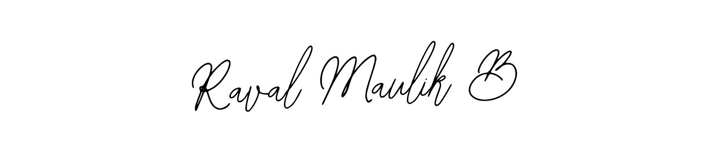 You should practise on your own different ways (Bearetta-2O07w) to write your name (Raval Maulik B) in signature. don't let someone else do it for you. Raval Maulik B signature style 12 images and pictures png