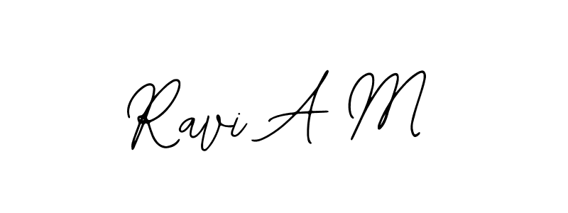 Similarly Bearetta-2O07w is the best handwritten signature design. Signature creator online .You can use it as an online autograph creator for name Ravi A M. Ravi A M signature style 12 images and pictures png