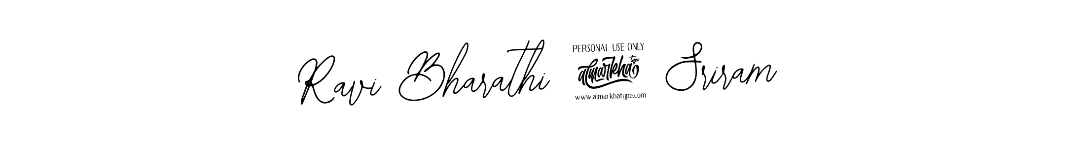 if you are searching for the best signature style for your name Ravi Bharathi @ Sriram. so please give up your signature search. here we have designed multiple signature styles  using Bearetta-2O07w. Ravi Bharathi @ Sriram signature style 12 images and pictures png