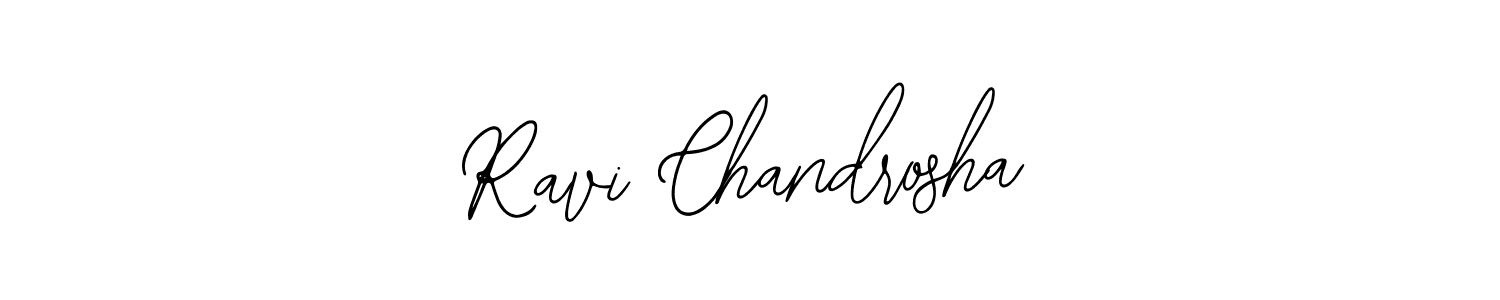Bearetta-2O07w is a professional signature style that is perfect for those who want to add a touch of class to their signature. It is also a great choice for those who want to make their signature more unique. Get Ravi Chandrosha name to fancy signature for free. Ravi Chandrosha signature style 12 images and pictures png