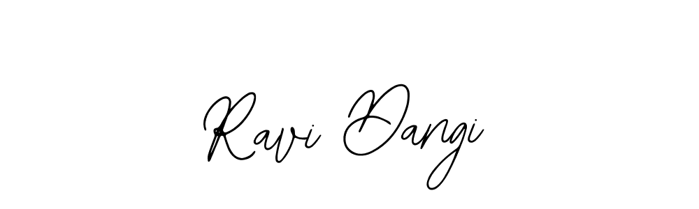 Use a signature maker to create a handwritten signature online. With this signature software, you can design (Bearetta-2O07w) your own signature for name Ravi Dangi. Ravi Dangi signature style 12 images and pictures png