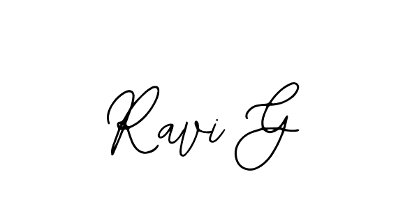 Design your own signature with our free online signature maker. With this signature software, you can create a handwritten (Bearetta-2O07w) signature for name Ravi G. Ravi G signature style 12 images and pictures png