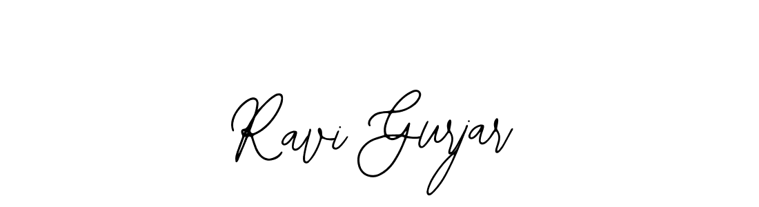 Use a signature maker to create a handwritten signature online. With this signature software, you can design (Bearetta-2O07w) your own signature for name Ravi Gurjar. Ravi Gurjar signature style 12 images and pictures png