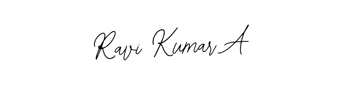 Similarly Bearetta-2O07w is the best handwritten signature design. Signature creator online .You can use it as an online autograph creator for name Ravi Kumar A. Ravi Kumar A signature style 12 images and pictures png