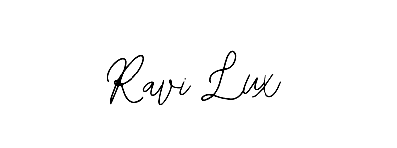 if you are searching for the best signature style for your name Ravi Lux. so please give up your signature search. here we have designed multiple signature styles  using Bearetta-2O07w. Ravi Lux signature style 12 images and pictures png