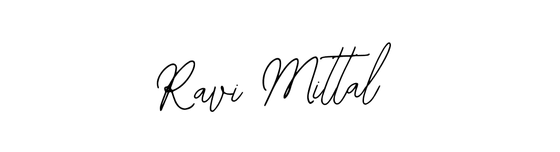 How to make Ravi Mittal name signature. Use Bearetta-2O07w style for creating short signs online. This is the latest handwritten sign. Ravi Mittal signature style 12 images and pictures png