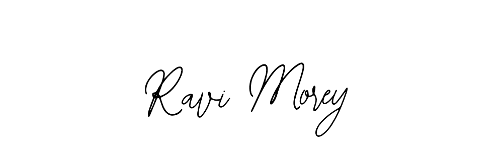 How to make Ravi Morey name signature. Use Bearetta-2O07w style for creating short signs online. This is the latest handwritten sign. Ravi Morey signature style 12 images and pictures png