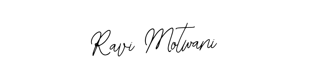 Use a signature maker to create a handwritten signature online. With this signature software, you can design (Bearetta-2O07w) your own signature for name Ravi Motwani. Ravi Motwani signature style 12 images and pictures png