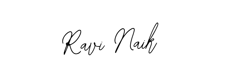 Design your own signature with our free online signature maker. With this signature software, you can create a handwritten (Bearetta-2O07w) signature for name Ravi Naik. Ravi Naik signature style 12 images and pictures png