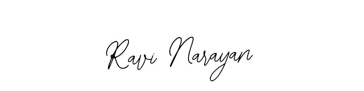 Design your own signature with our free online signature maker. With this signature software, you can create a handwritten (Bearetta-2O07w) signature for name Ravi Narayan. Ravi Narayan signature style 12 images and pictures png