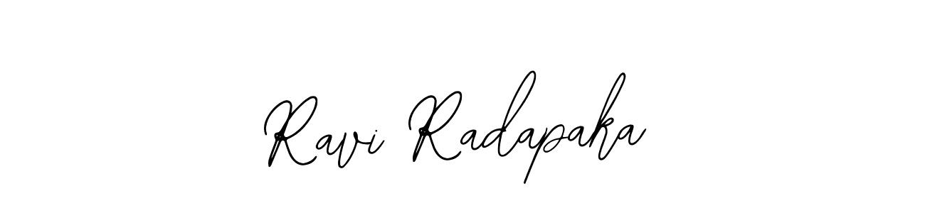 How to make Ravi Radapaka name signature. Use Bearetta-2O07w style for creating short signs online. This is the latest handwritten sign. Ravi Radapaka signature style 12 images and pictures png