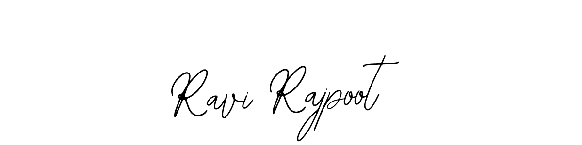 Use a signature maker to create a handwritten signature online. With this signature software, you can design (Bearetta-2O07w) your own signature for name Ravi Rajpoot. Ravi Rajpoot signature style 12 images and pictures png