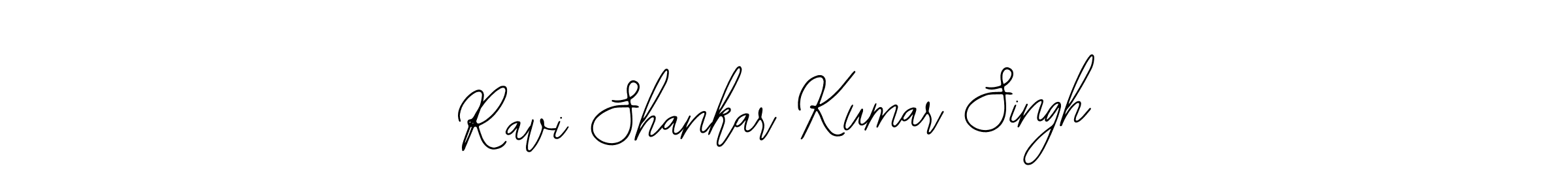 You should practise on your own different ways (Bearetta-2O07w) to write your name (Ravi Shankar Kumar Singh) in signature. don't let someone else do it for you. Ravi Shankar Kumar Singh signature style 12 images and pictures png