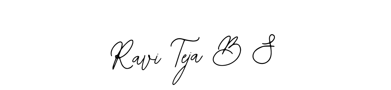 Make a beautiful signature design for name Ravi Teja B S. Use this online signature maker to create a handwritten signature for free. Ravi Teja B S signature style 12 images and pictures png