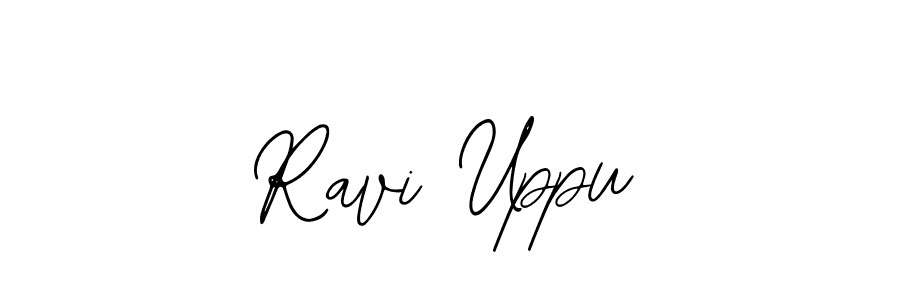 Similarly Bearetta-2O07w is the best handwritten signature design. Signature creator online .You can use it as an online autograph creator for name Ravi Uppu. Ravi Uppu signature style 12 images and pictures png