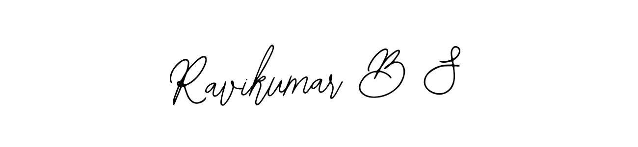 Make a beautiful signature design for name Ravikumar B S. With this signature (Bearetta-2O07w) style, you can create a handwritten signature for free. Ravikumar B S signature style 12 images and pictures png