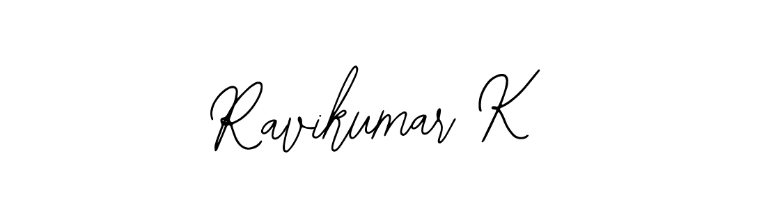if you are searching for the best signature style for your name Ravikumar K. so please give up your signature search. here we have designed multiple signature styles  using Bearetta-2O07w. Ravikumar K signature style 12 images and pictures png