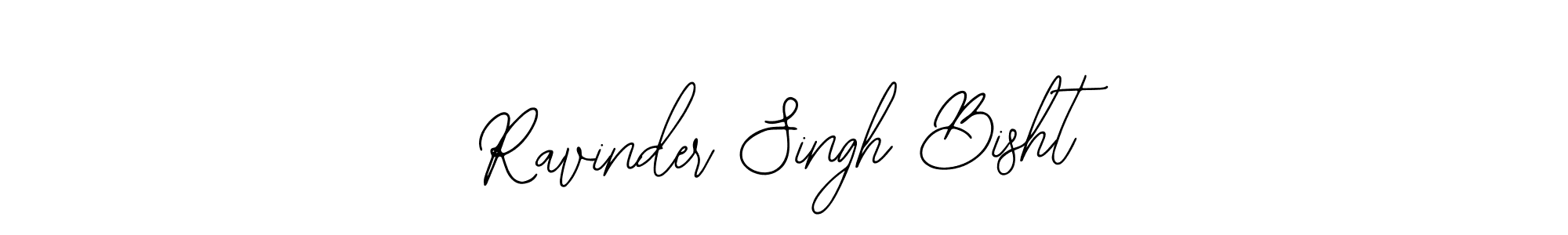 Use a signature maker to create a handwritten signature online. With this signature software, you can design (Bearetta-2O07w) your own signature for name Ravinder Singh Bisht. Ravinder Singh Bisht signature style 12 images and pictures png