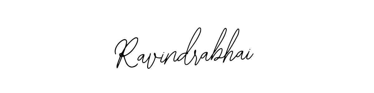 How to make Ravindrabhai name signature. Use Bearetta-2O07w style for creating short signs online. This is the latest handwritten sign. Ravindrabhai signature style 12 images and pictures png