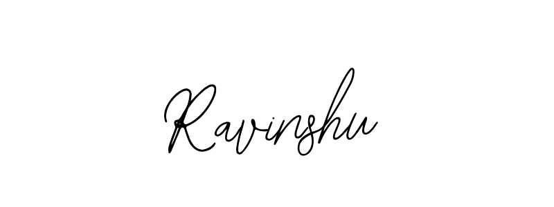 How to make Ravinshu name signature. Use Bearetta-2O07w style for creating short signs online. This is the latest handwritten sign. Ravinshu signature style 12 images and pictures png