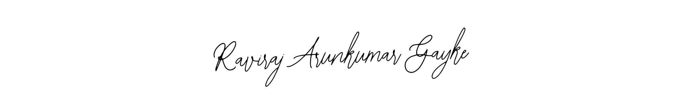 You can use this online signature creator to create a handwritten signature for the name Raviraj Arunkumar Gayke. This is the best online autograph maker. Raviraj Arunkumar Gayke signature style 12 images and pictures png