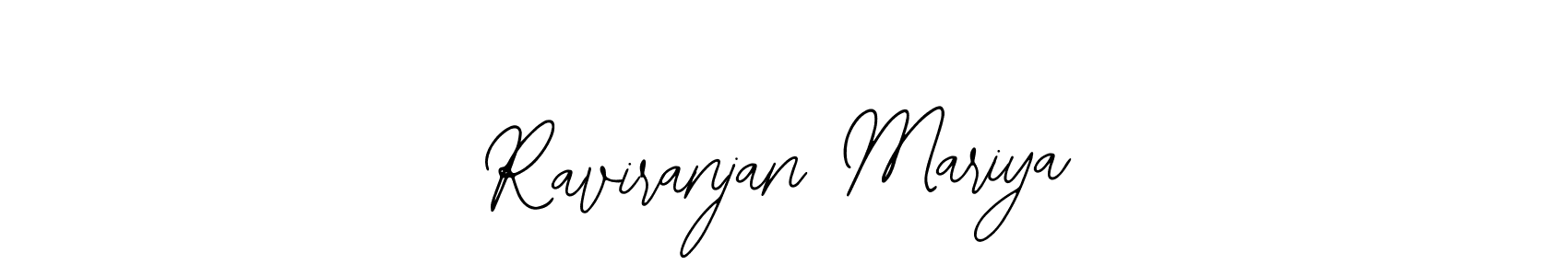 Similarly Bearetta-2O07w is the best handwritten signature design. Signature creator online .You can use it as an online autograph creator for name Raviranjan Mariya. Raviranjan Mariya signature style 12 images and pictures png