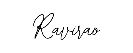 The Bearetta-2O07w font transforms the name Ravirao into an executive sign with sharp precision and distinguished character. Ravirao signature style 12 images and pictures png