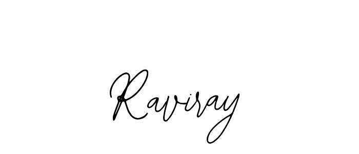 How to make Raviray name signature. Use Bearetta-2O07w style for creating short signs online. This is the latest handwritten sign. Raviray signature style 12 images and pictures png