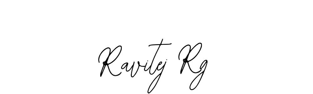 Design your own signature with our free online signature maker. With this signature software, you can create a handwritten (Bearetta-2O07w) signature for name Ravitej Rg. Ravitej Rg signature style 12 images and pictures png