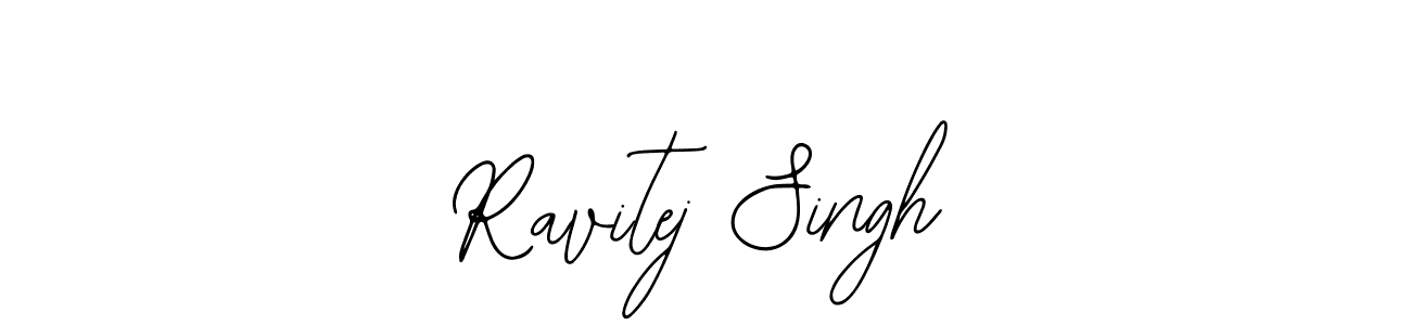 How to make Ravitej Singh name signature. Use Bearetta-2O07w style for creating short signs online. This is the latest handwritten sign. Ravitej Singh signature style 12 images and pictures png