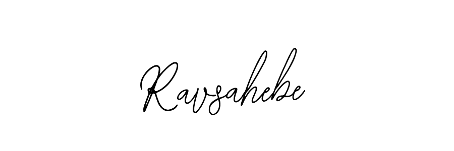 How to make Ravsahebe name signature. Use Bearetta-2O07w style for creating short signs online. This is the latest handwritten sign. Ravsahebe signature style 12 images and pictures png