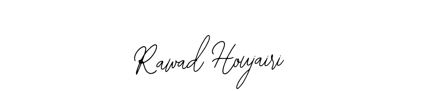Use a signature maker to create a handwritten signature online. With this signature software, you can design (Bearetta-2O07w) your own signature for name Rawad Houjairi. Rawad Houjairi signature style 12 images and pictures png