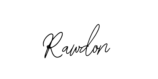 Use a signature maker to create a handwritten signature online. With this signature software, you can design (Bearetta-2O07w) your own signature for name Rawdon. Rawdon signature style 12 images and pictures png