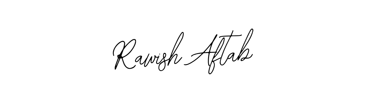 Also You can easily find your signature by using the search form. We will create Rawish Aftab name handwritten signature images for you free of cost using Bearetta-2O07w sign style. Rawish Aftab signature style 12 images and pictures png