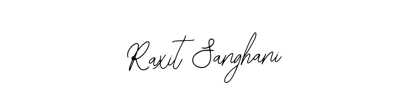 How to Draw Raxit Sanghani signature style? Bearetta-2O07w is a latest design signature styles for name Raxit Sanghani. Raxit Sanghani signature style 12 images and pictures png
