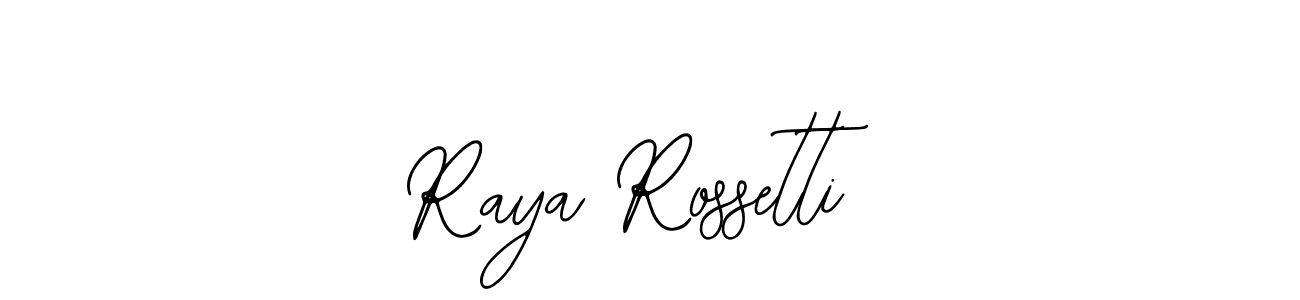 Bearetta-2O07w is a professional signature style that is perfect for those who want to add a touch of class to their signature. It is also a great choice for those who want to make their signature more unique. Get Raya Rossetti name to fancy signature for free. Raya Rossetti signature style 12 images and pictures png