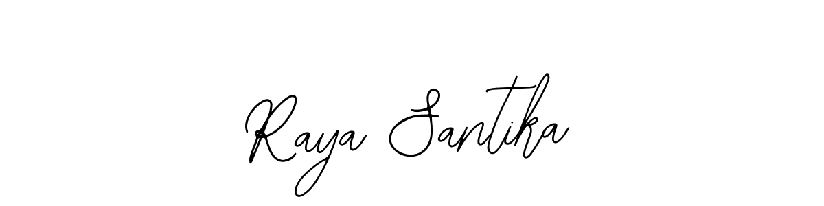 The best way (Bearetta-2O07w) to make a short signature is to pick only two or three words in your name. The name Raya Santika include a total of six letters. For converting this name. Raya Santika signature style 12 images and pictures png